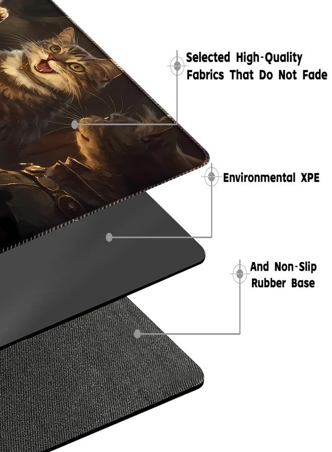 April Space Playmat for MTG (Stitched) Size 24x14 inches, Including Storage playmat Bag - Very Suitable for Amateur Enthusiasts TCG MTG playmat and Card Areas(Cat 145-No Zone) - Image 5
